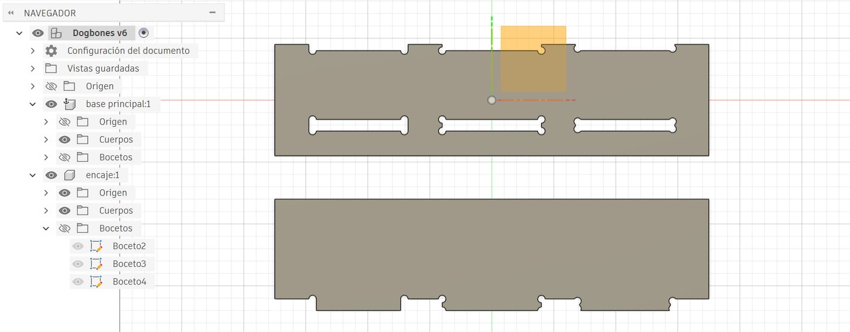 Combined test board — physical result