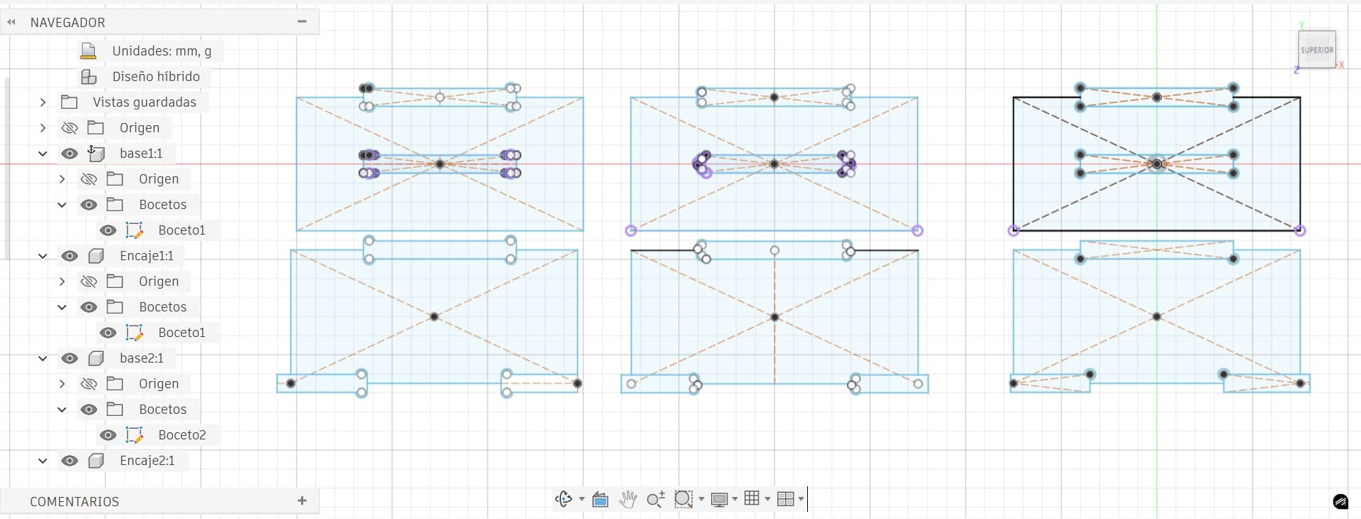 Individual bone tests — left view