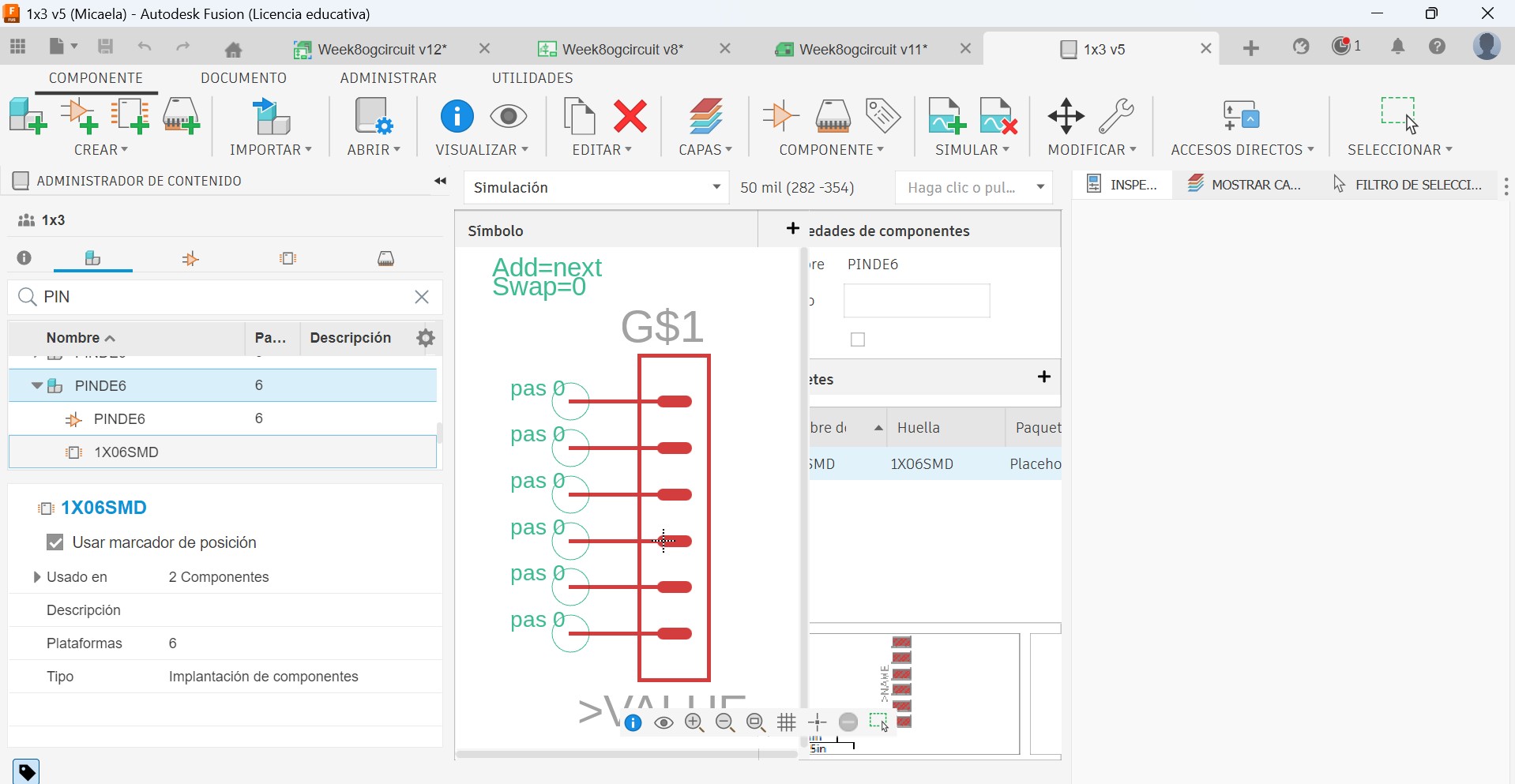 Step 2 - Symbol and footprint structure