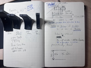 iterative design of slat holders