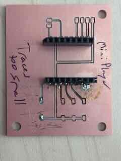 PCB of mini MP3 player board