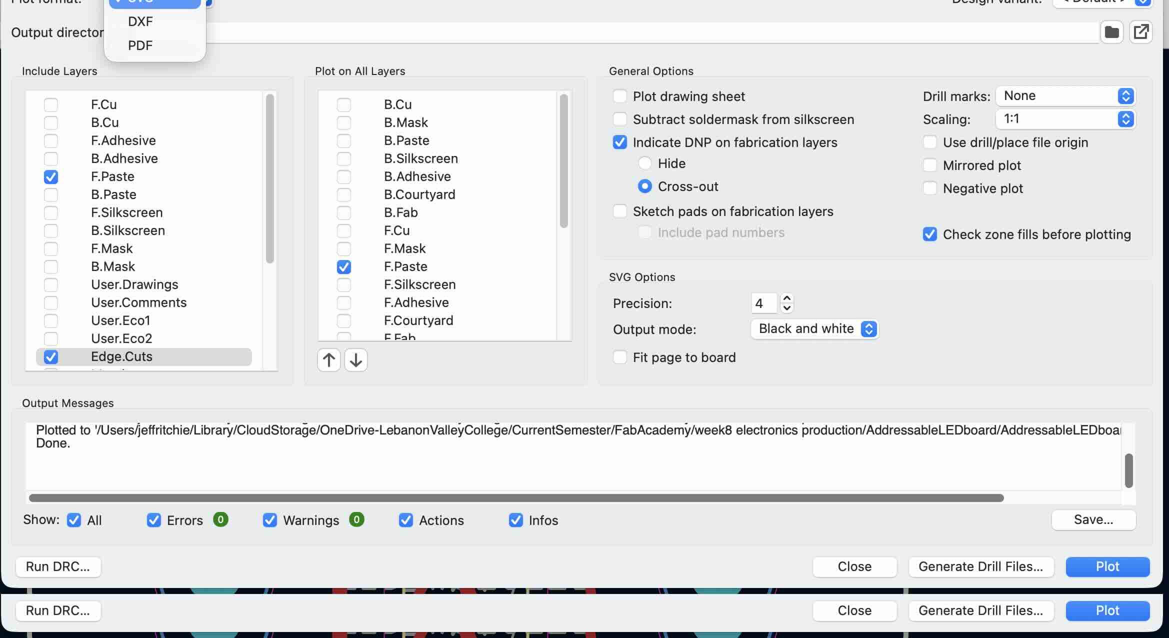 PCB offset experimentation
