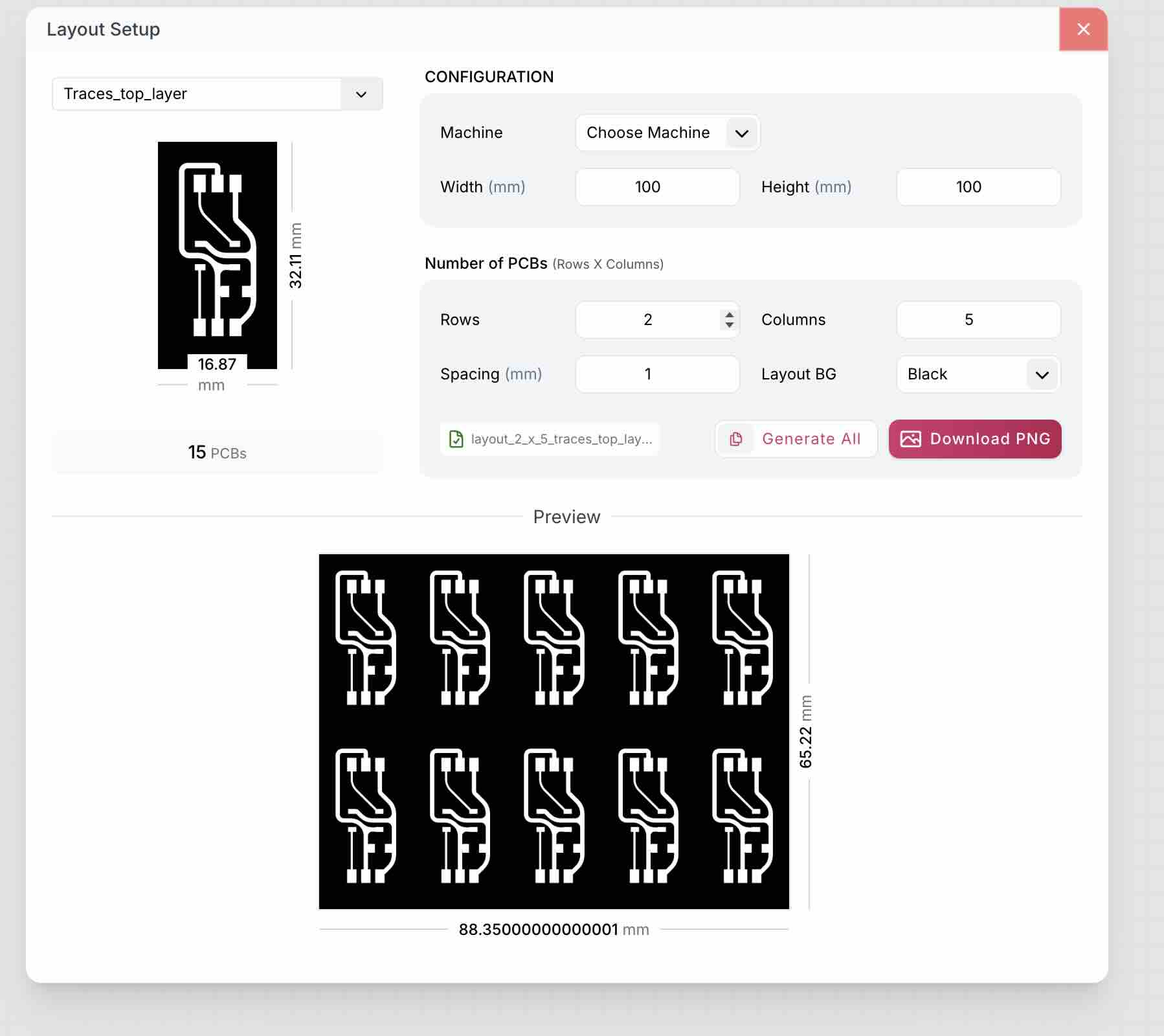 PCB multi-layout experimentation