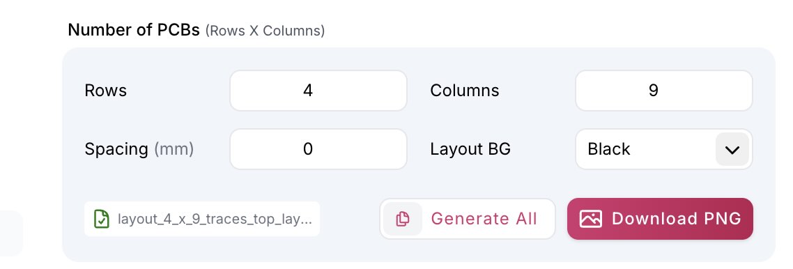 Select the number of boards multi layout