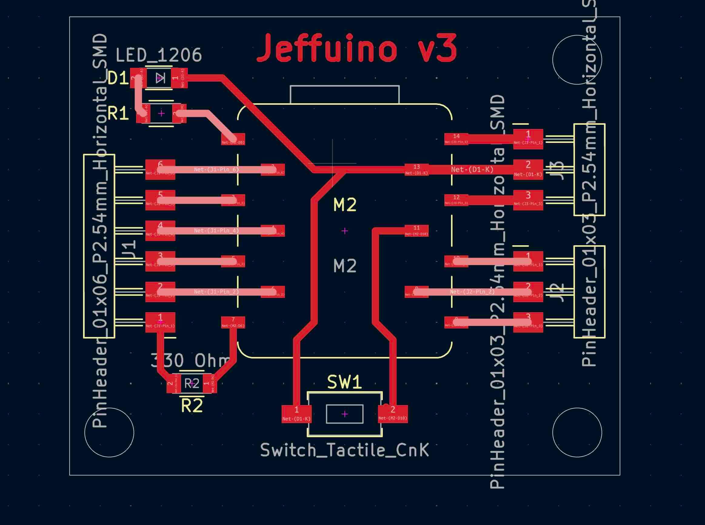 PCB offset experimentation