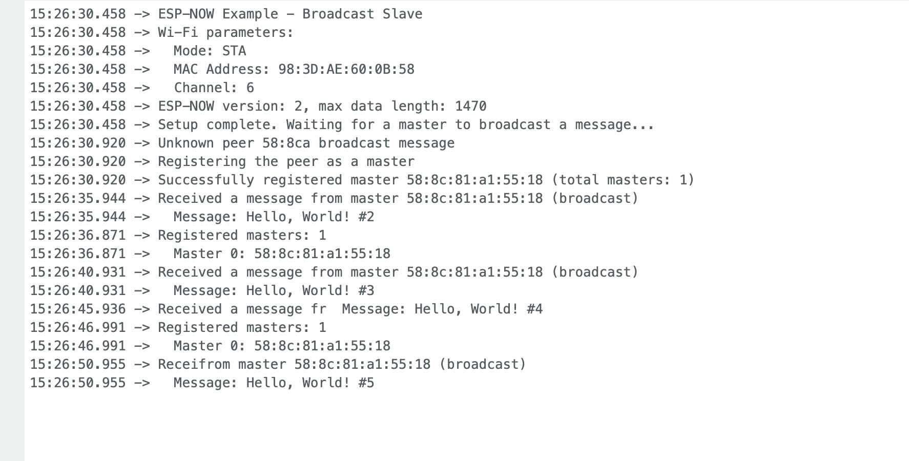 TSerial Monitor success