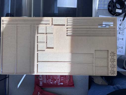 I designed it in 6 mm thick layers, using parametric design. The goal is to fasten it with m3 bolts.