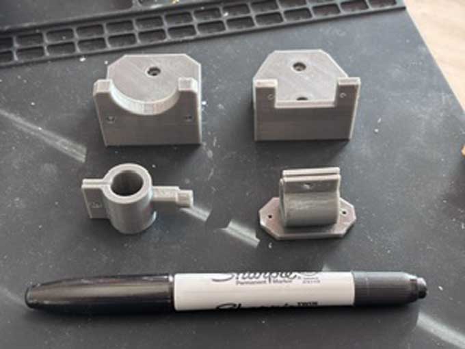 Redesigned the end effector to go on the nema 17 stepper.