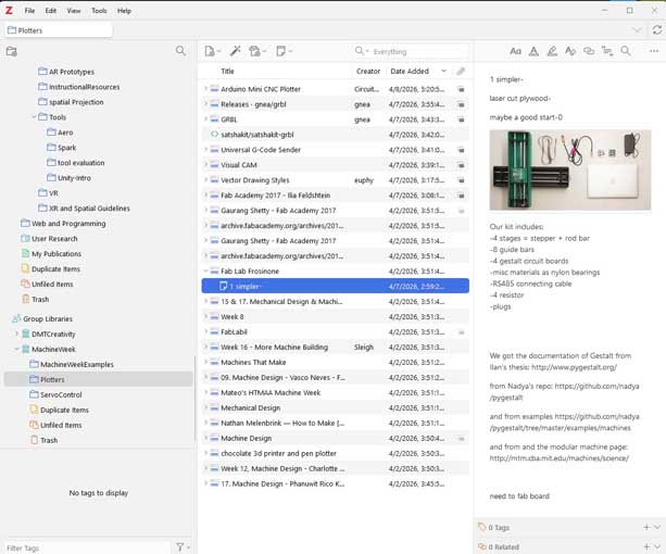 Zotero shared library