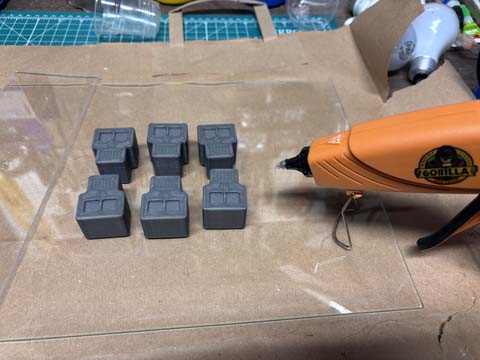 Preparing the gang mold second view