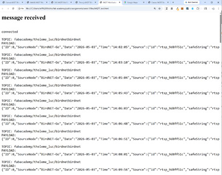 Example of MQTT Subscriber program