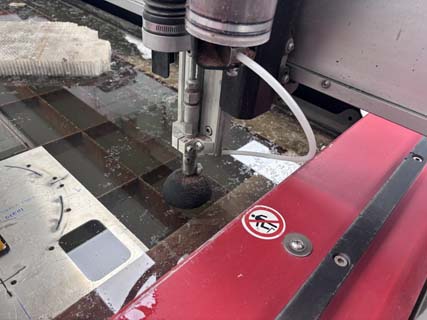 Flipping up the splash guard