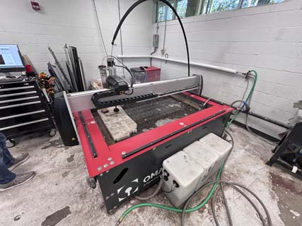 The OMAX GlobalMAX 1508 waterjet