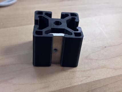 t-slot nut in t-slot extrusion
