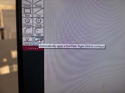 Applying toolpaths in OMAX Layout