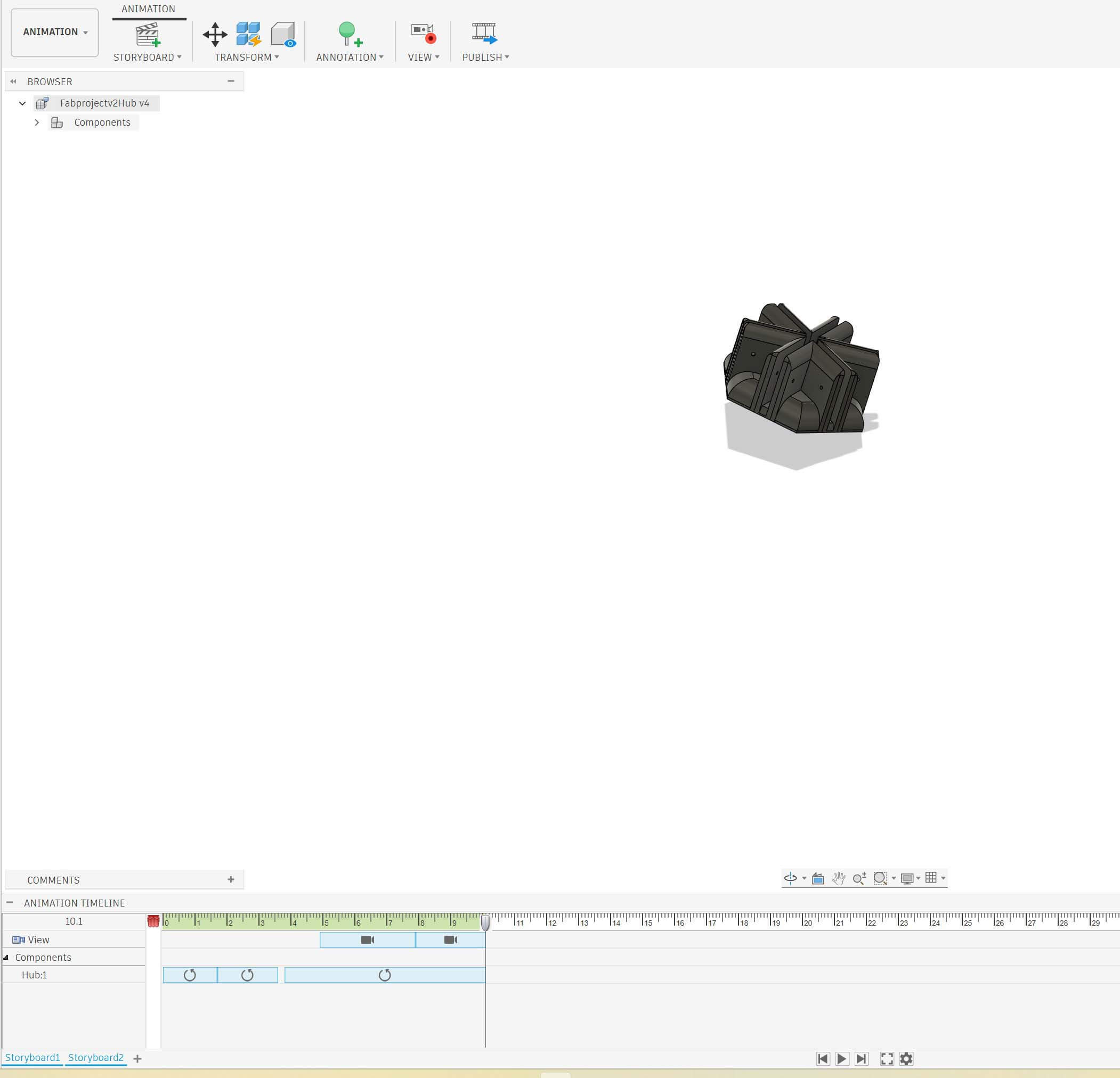 Animation Timeline in Fusion Animation