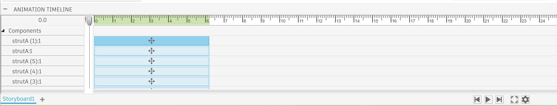 Timeline in Fusion Animation