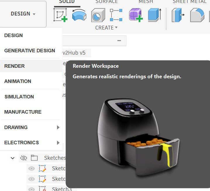 Select Render in Fusion