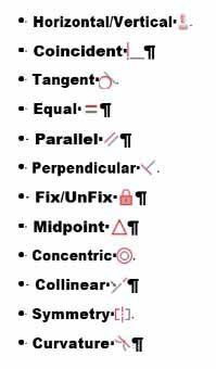 Constraint Icons in Fusion