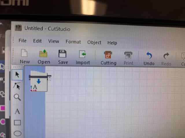 Vinyl Cutter Cut Studio Cut Button