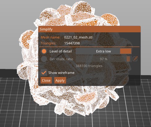 Select Extra Low Detail to vastly simplify object