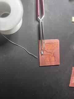 Soldering the button