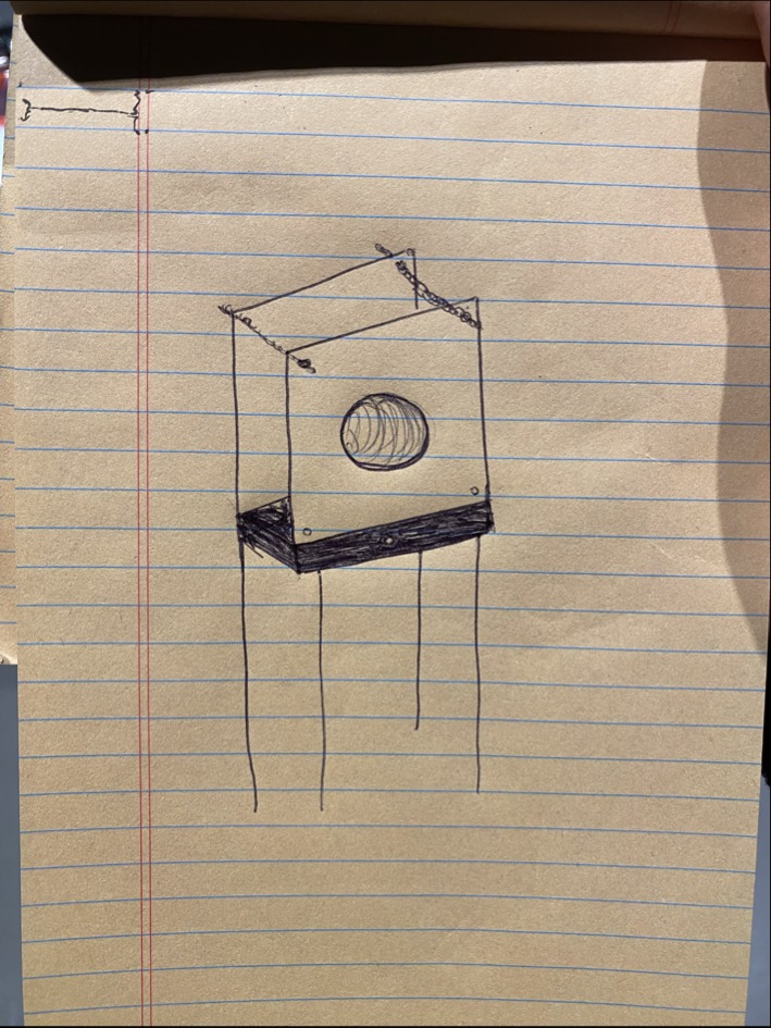 Initial concept sketch of the Smart Circadian Nightstand Lamp