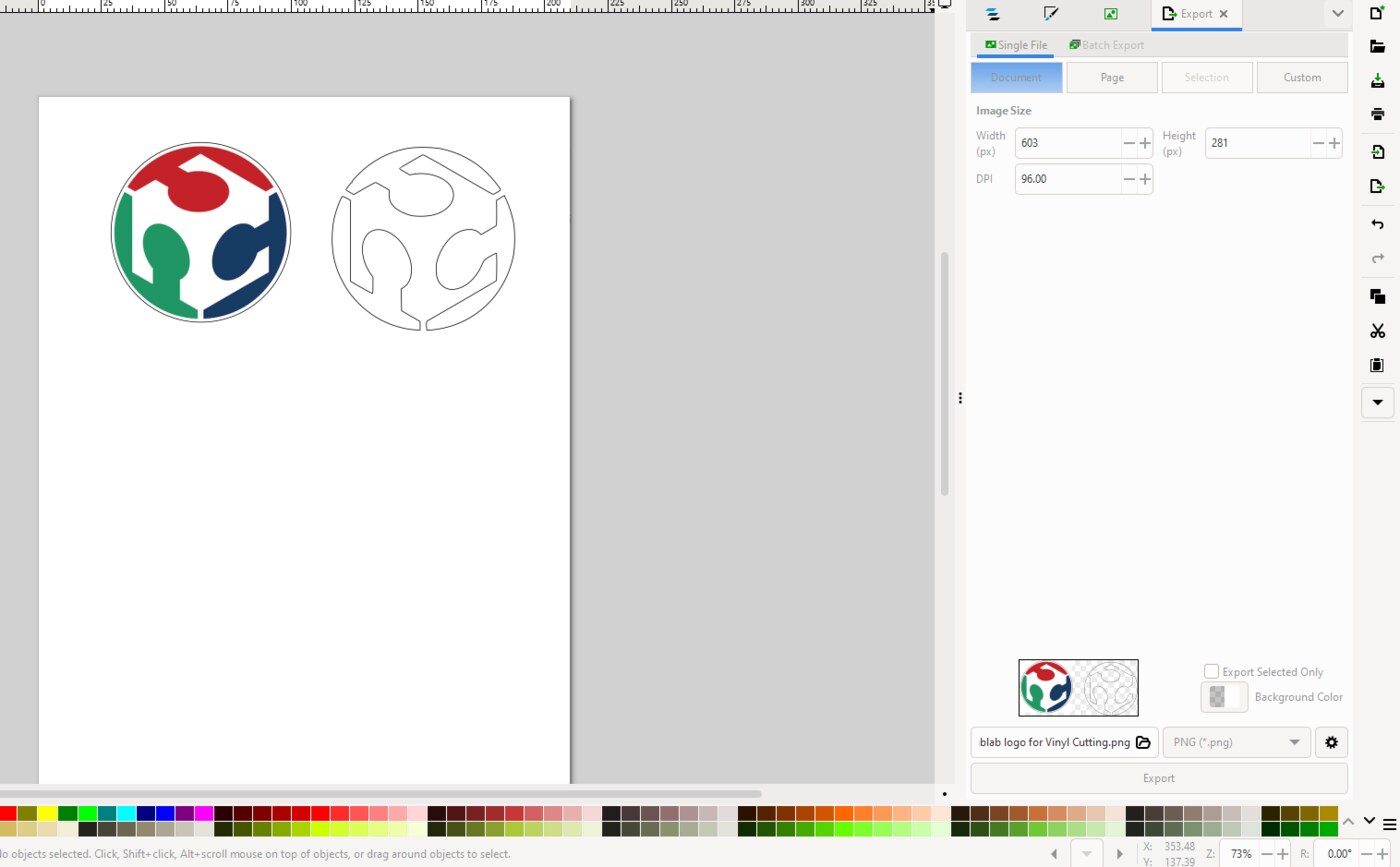 Final cleaned vector logo prepared for vinyl cutting export