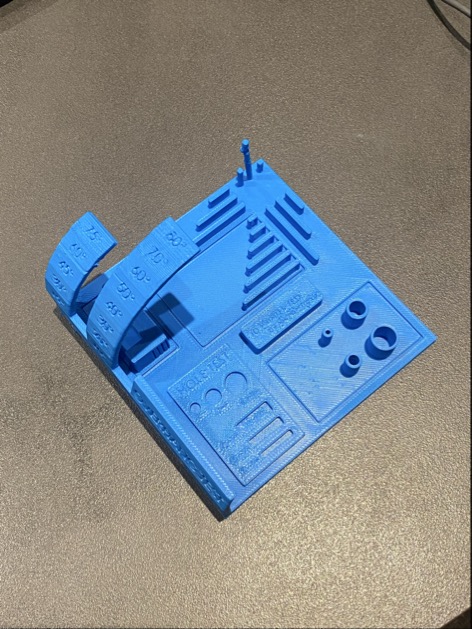 Test 2 — printed result blue
