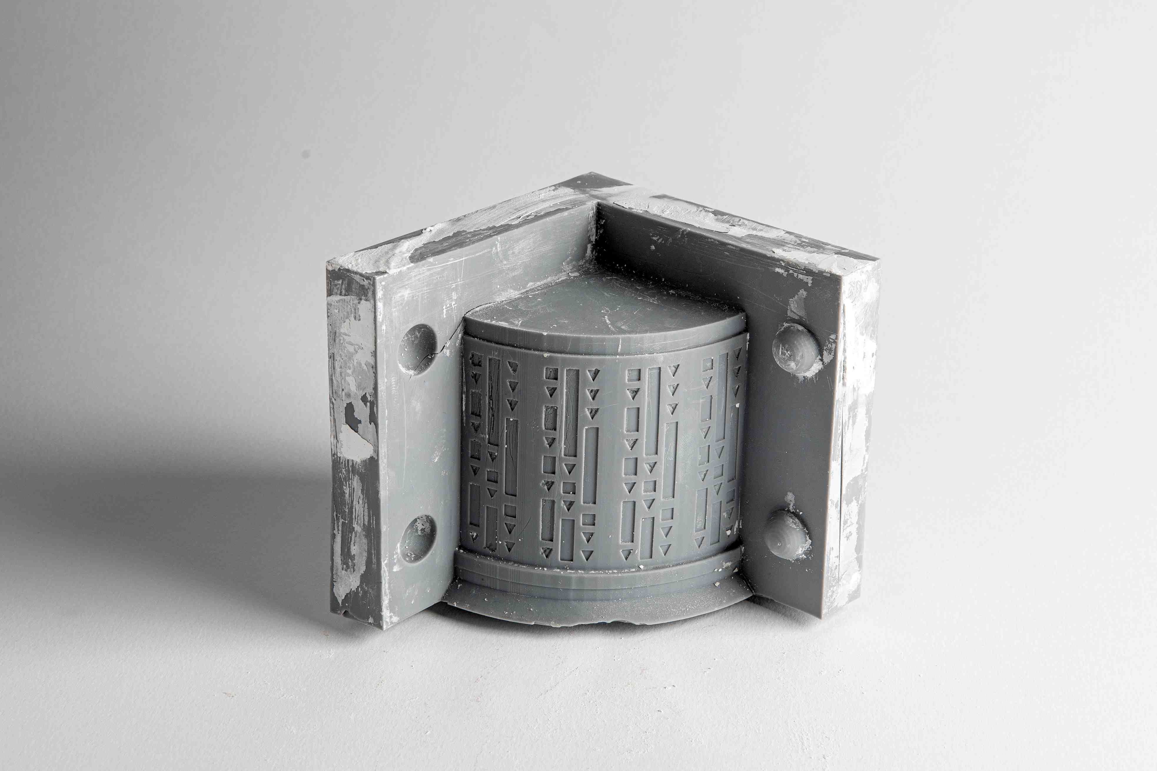3D printed master form with cultural motifs