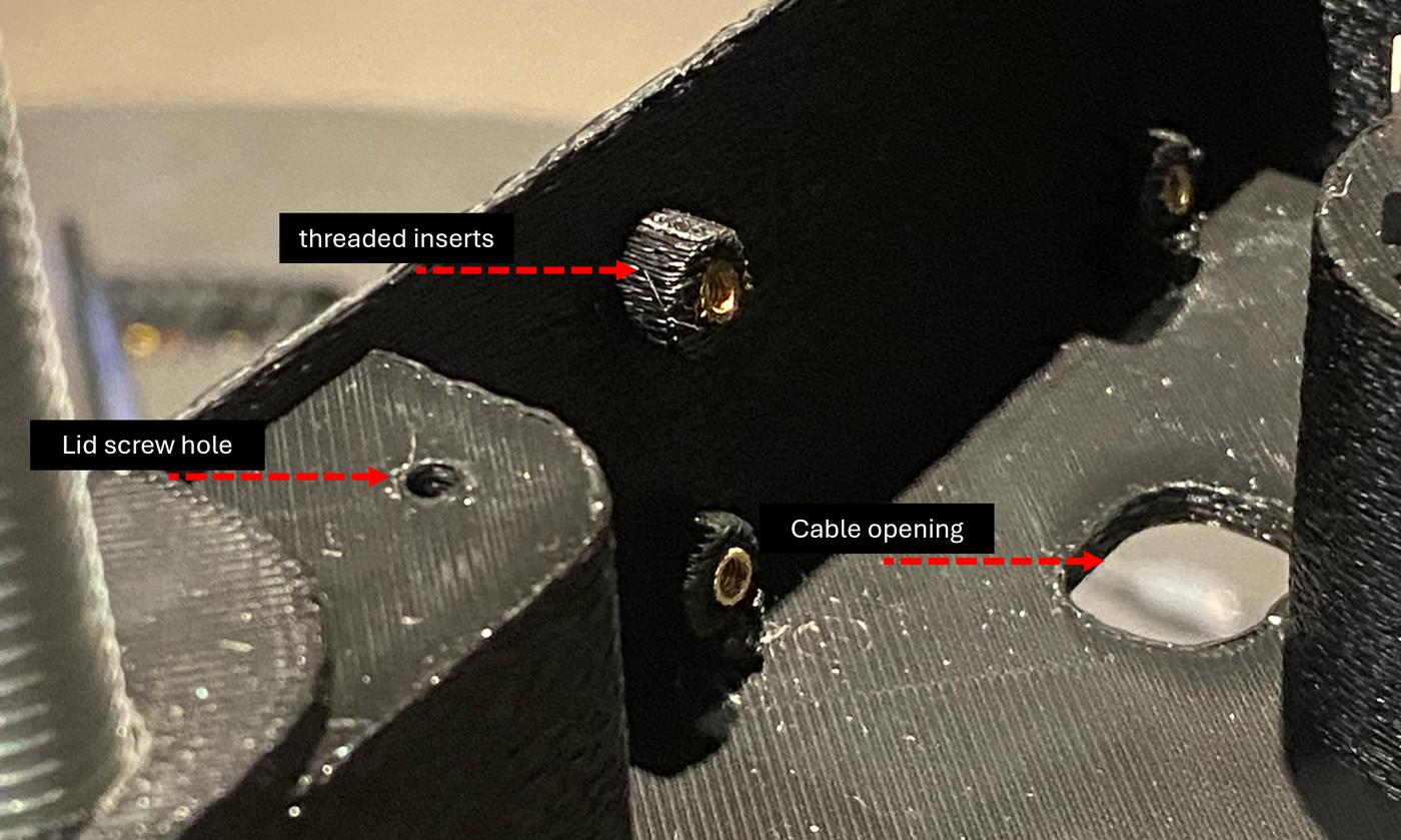 Closeup — interlocking and mounting details