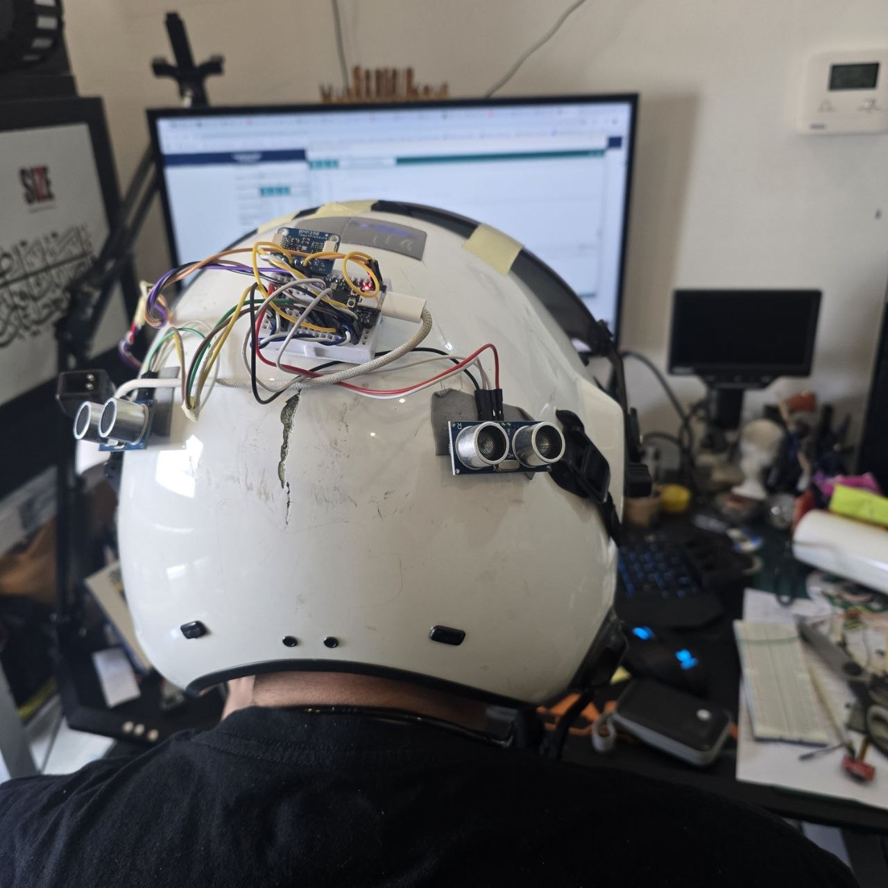 HUD helmet integrated prototype