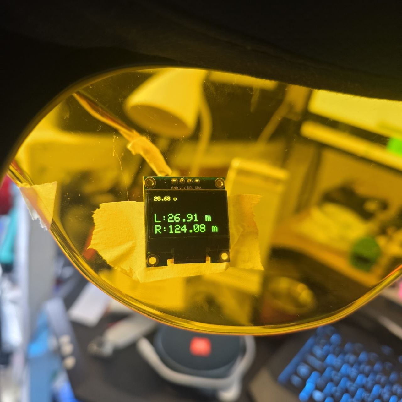 HUD helmet integrated prototype