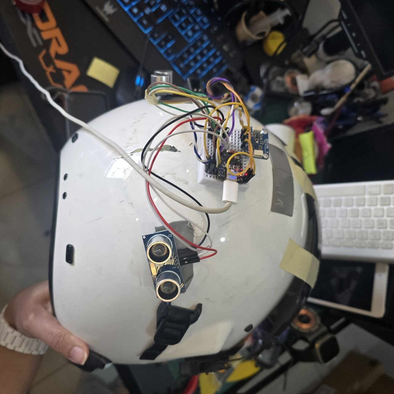 HUD helmet integrated prototype