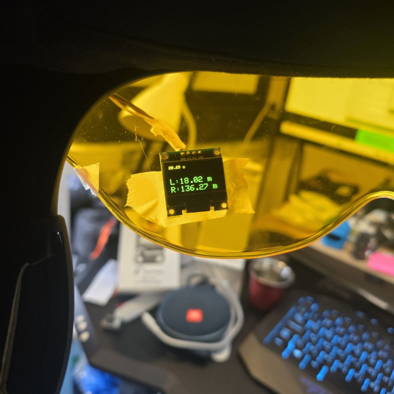 HUD helmet electronics testing