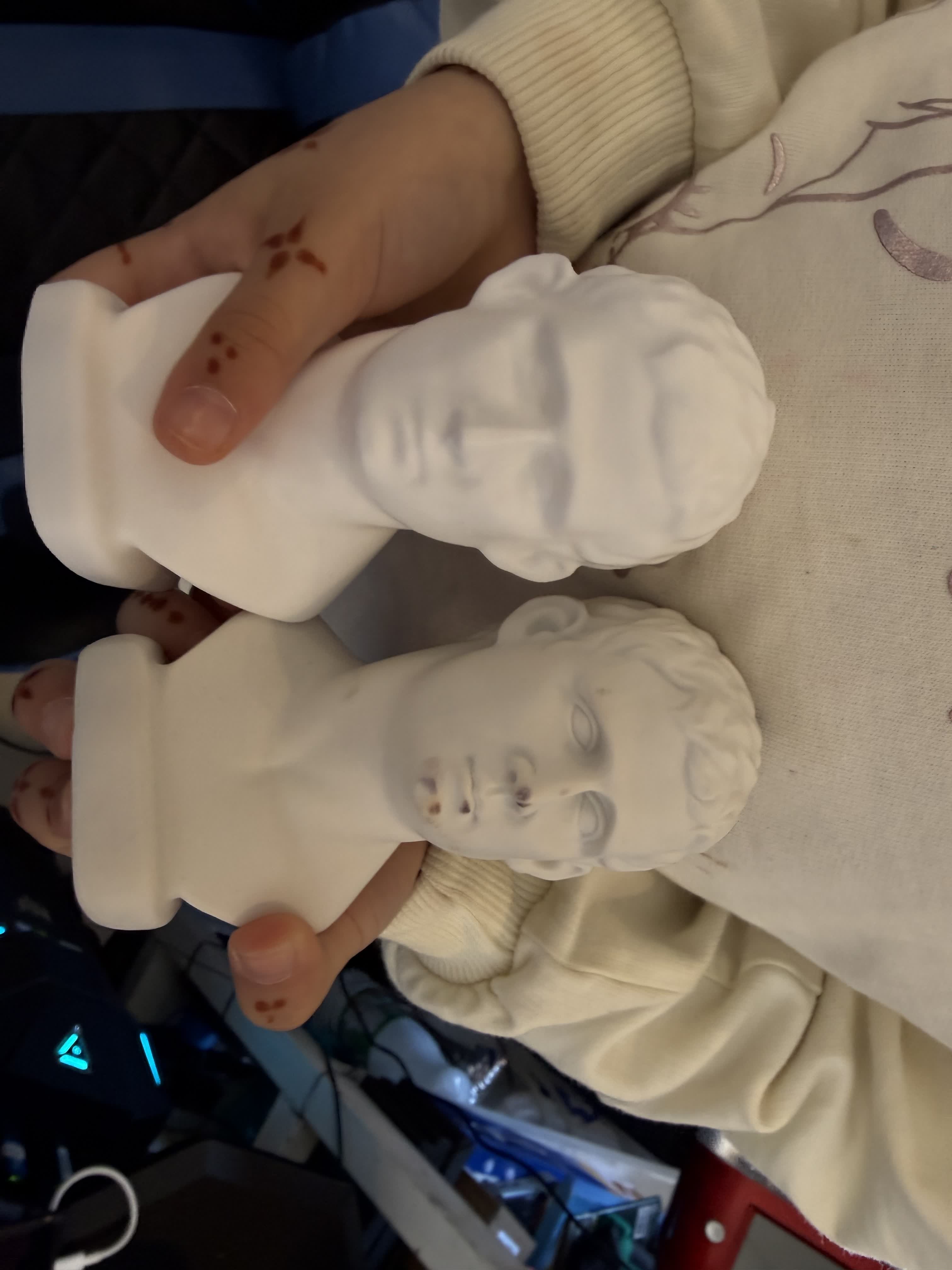 Comparison between original object and printed model