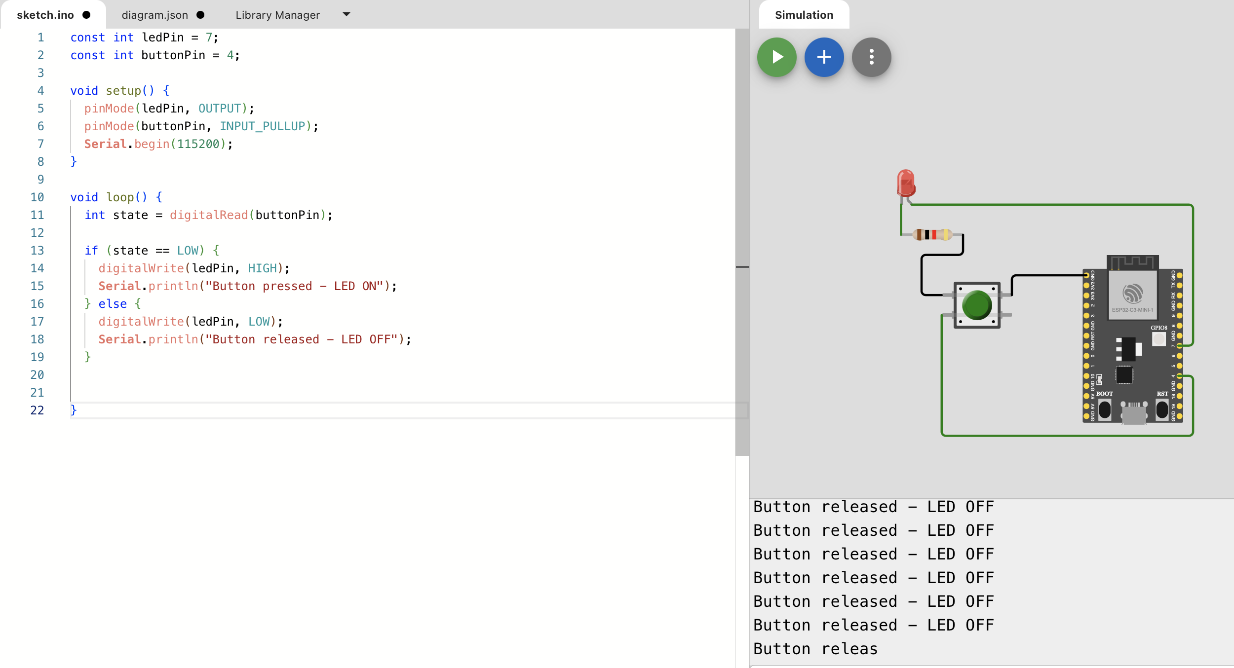 Wokwi circuit overview