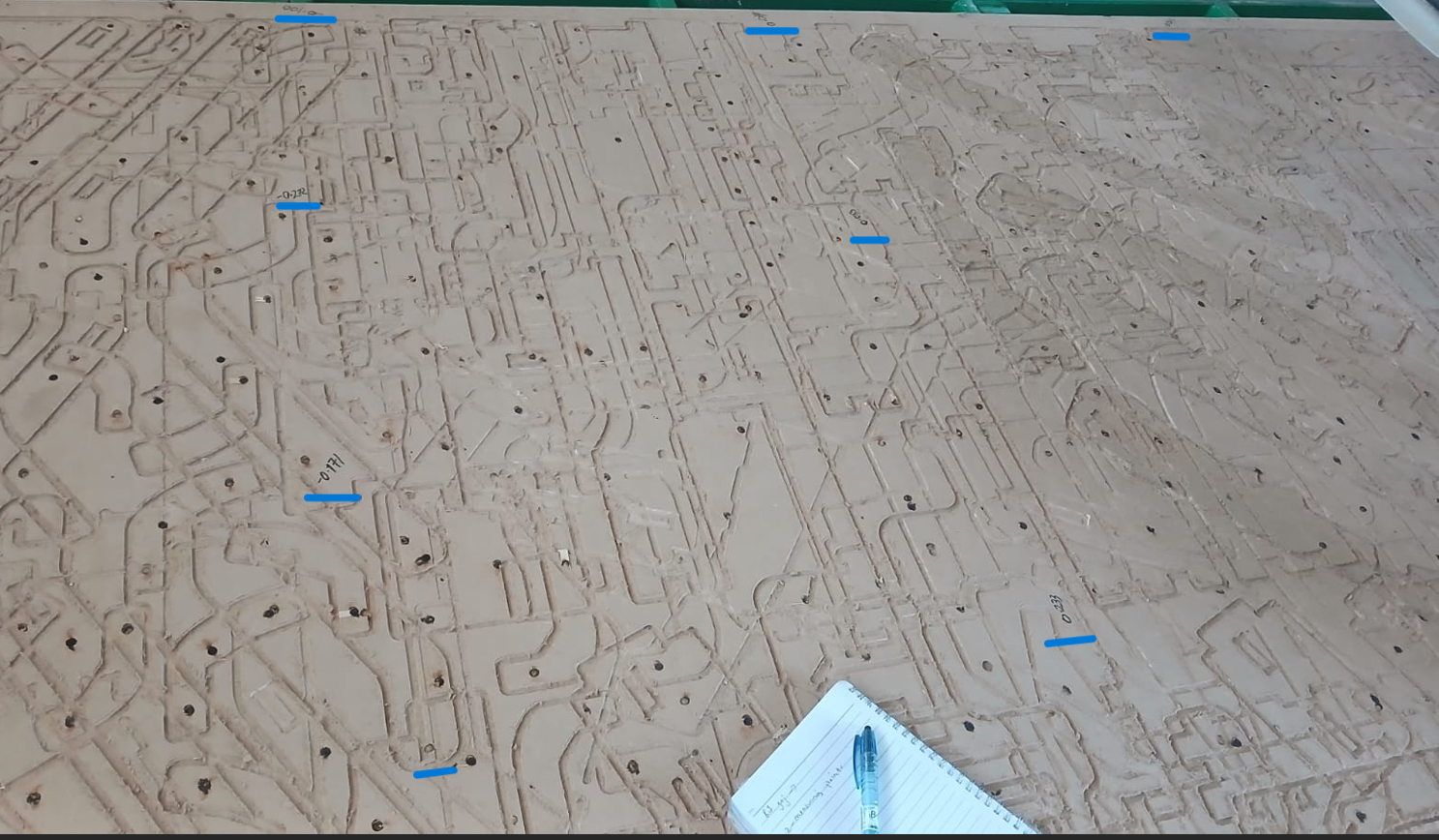 Marked measurement points