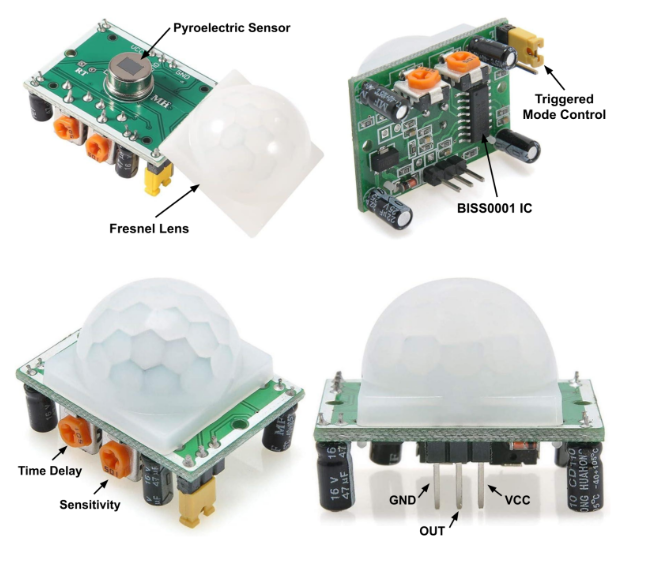 PIR motion detector sensor