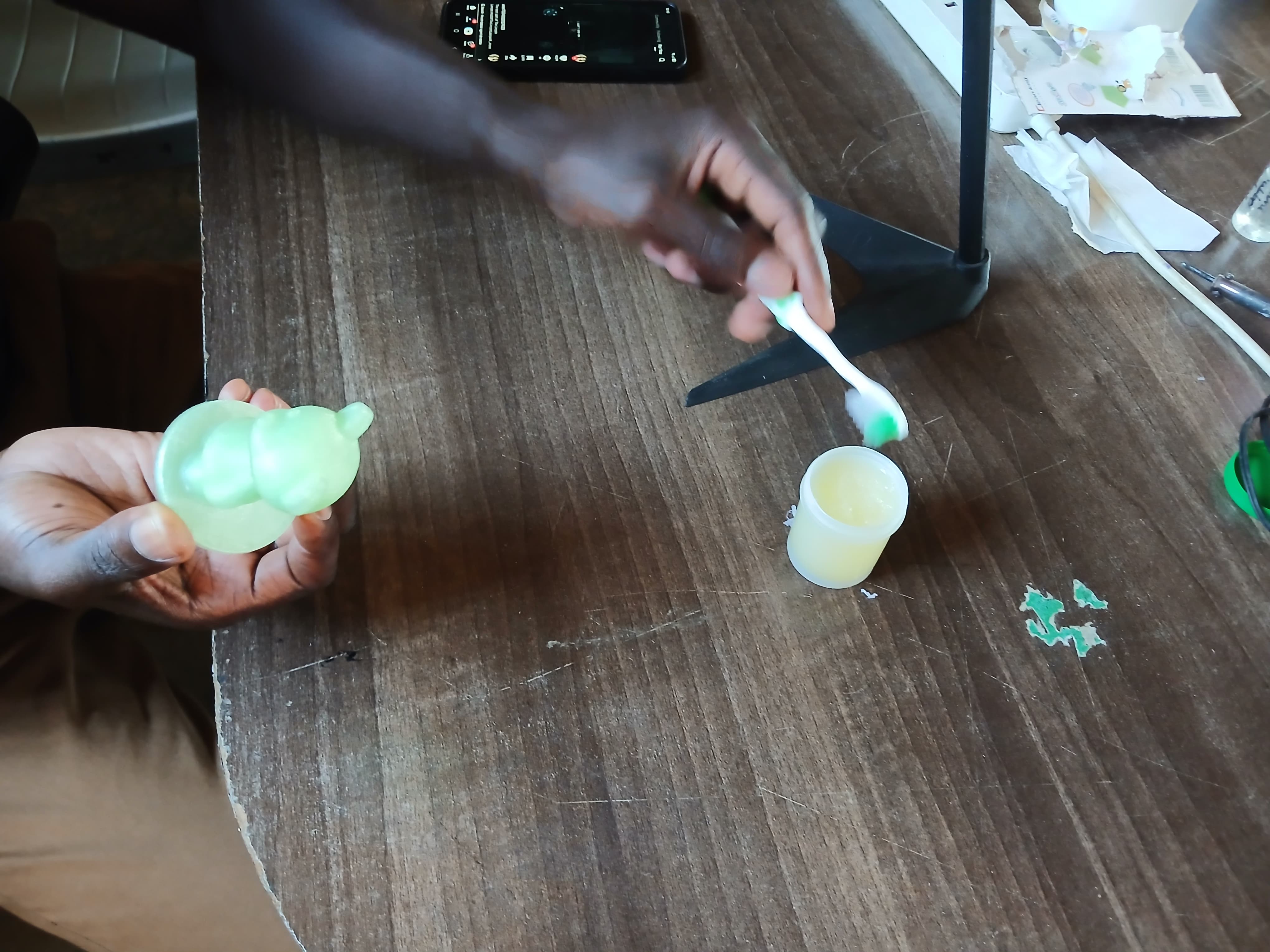 Applying mold release