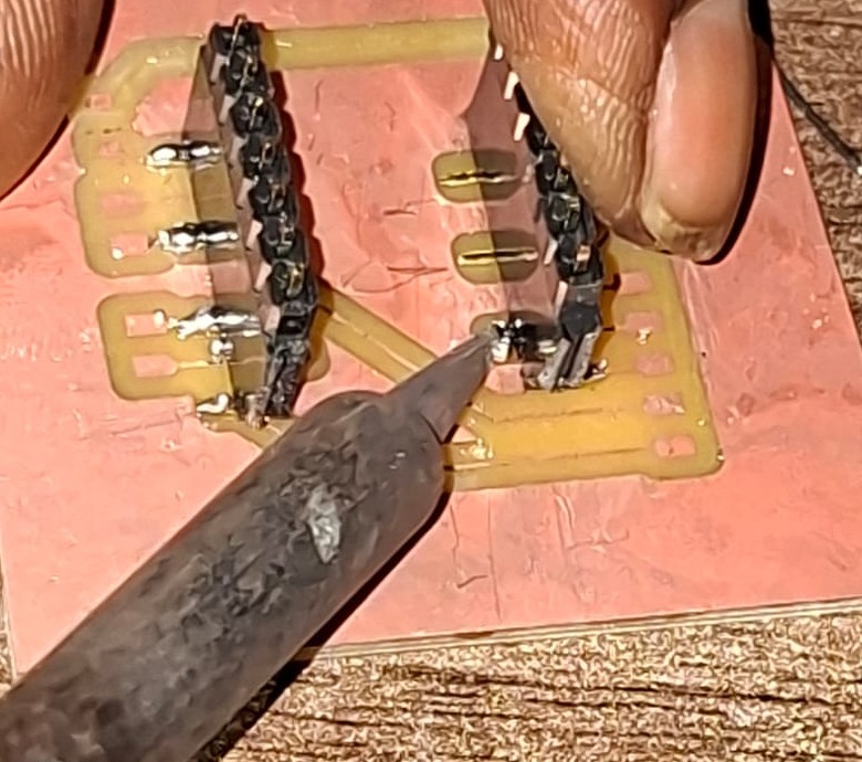 Soldering the components