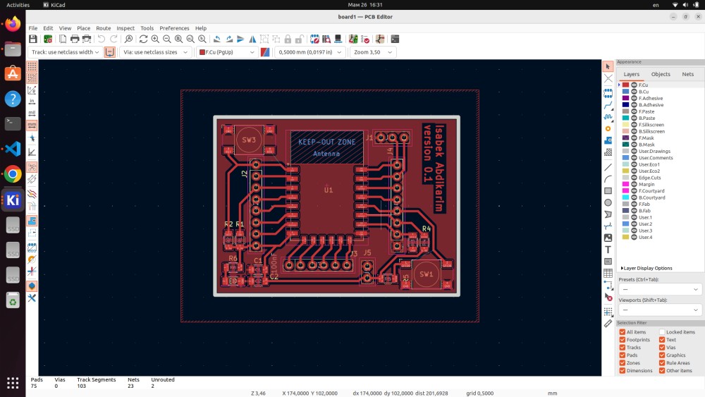 PCB Editor — Full Board Layout