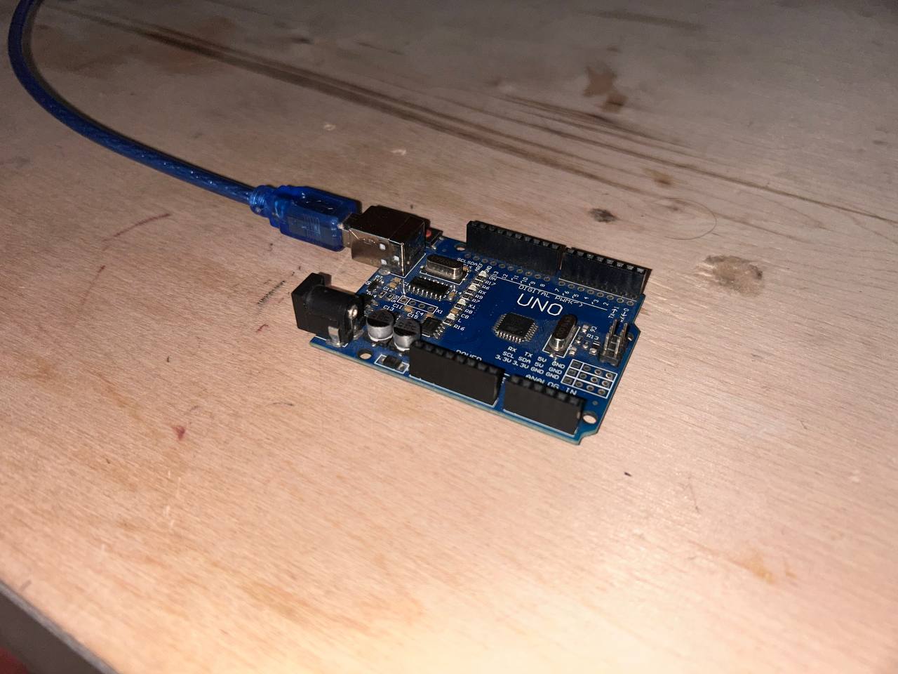 Arduino UNO connected via USB