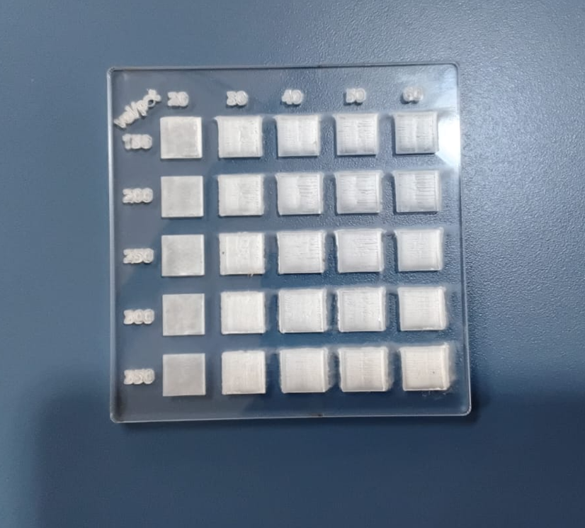 Acrylic engraving test