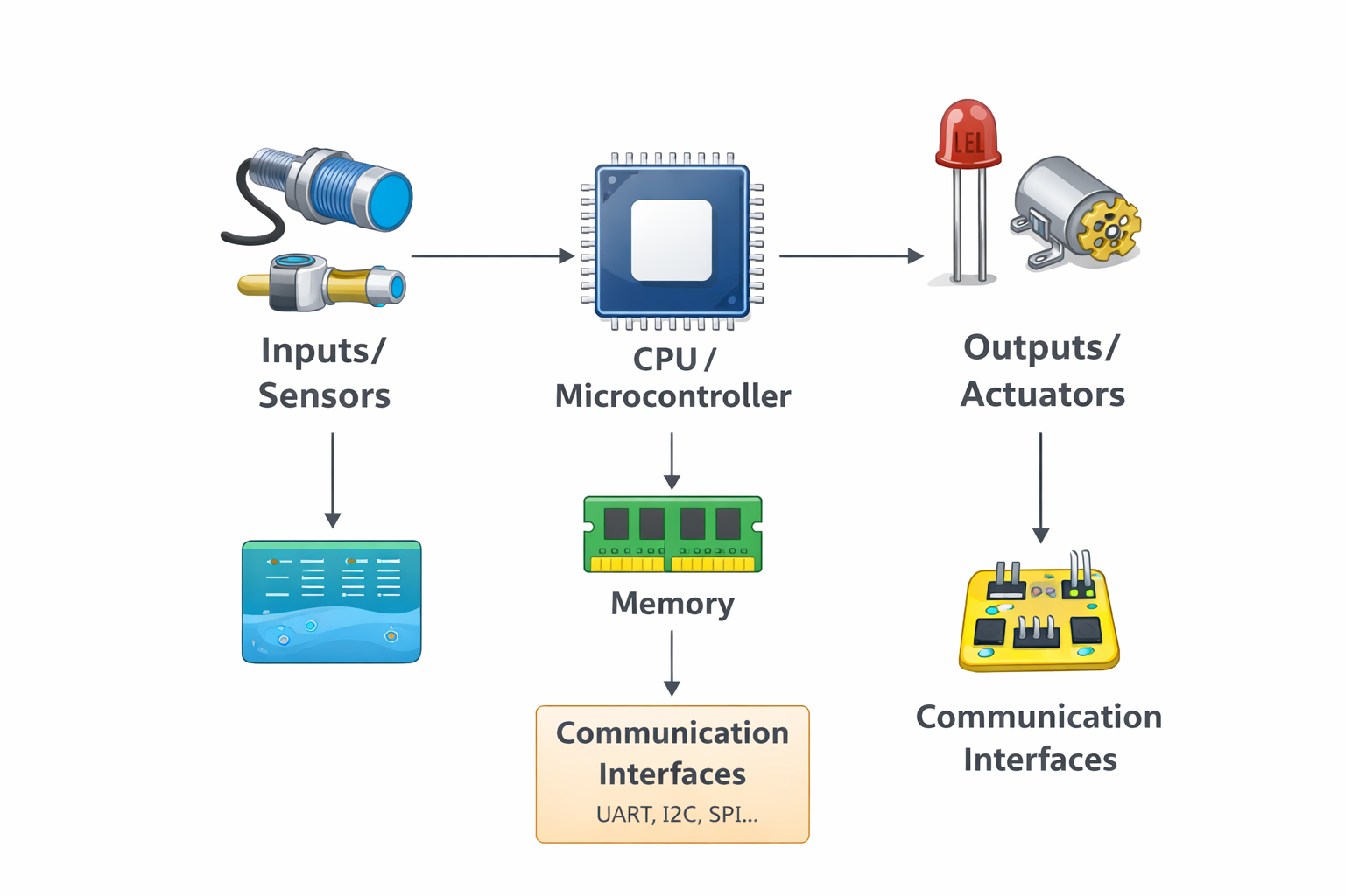 Embedded system architecture diagram