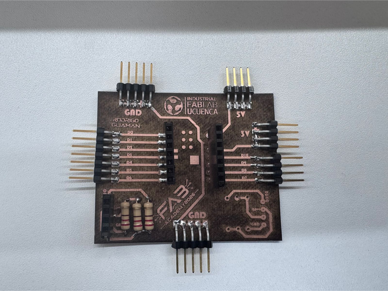 Soldering process of electronic components