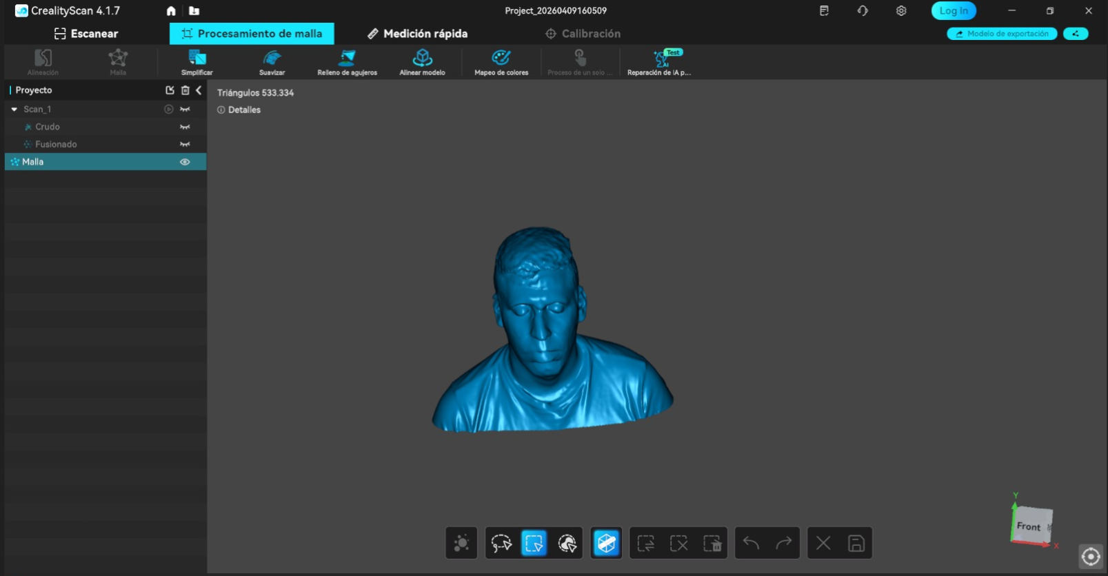 Scanning software stage 3