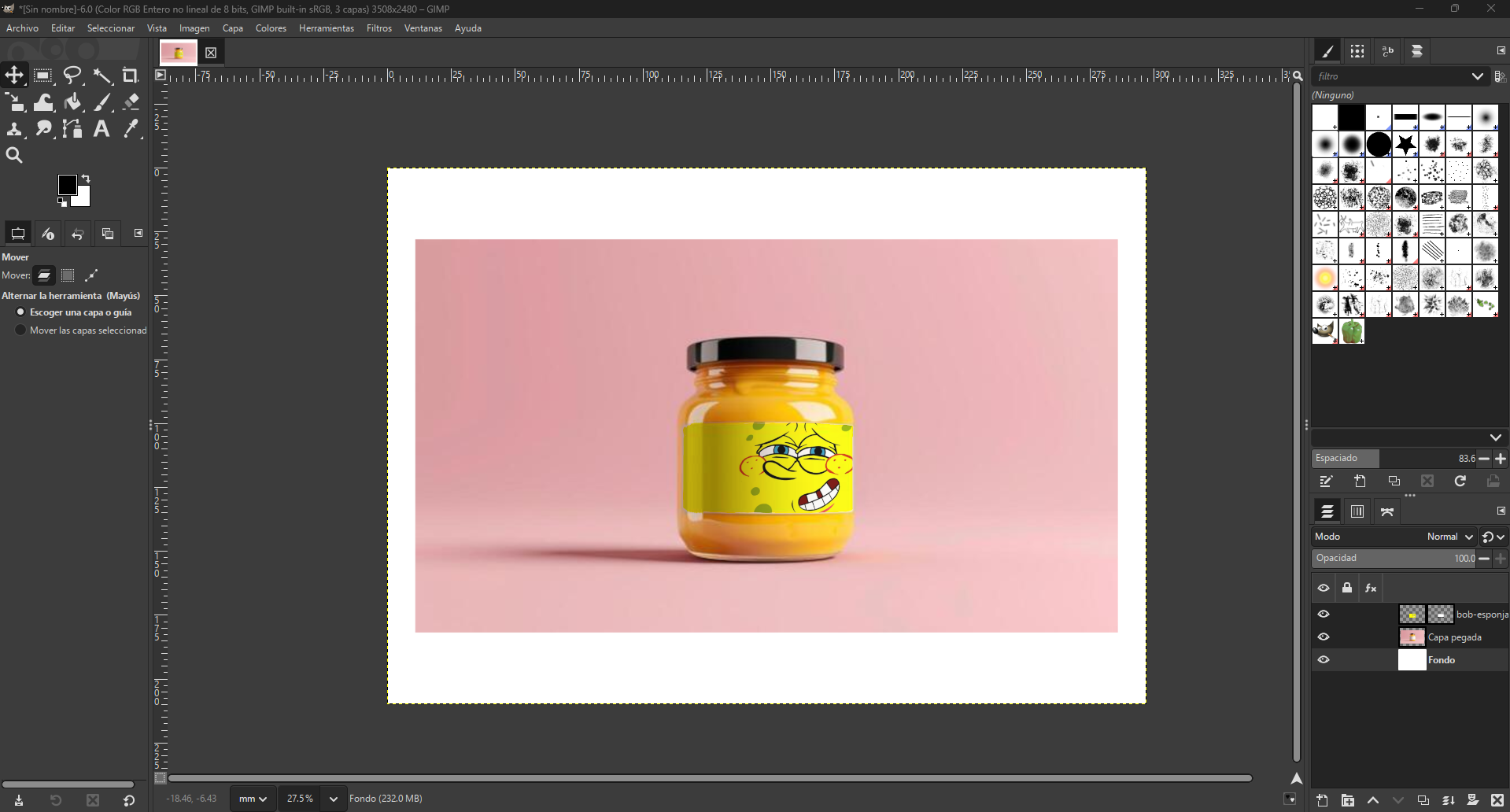 GIMP process screenshot 2
