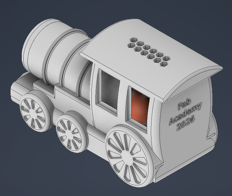 3D train model used for printing
