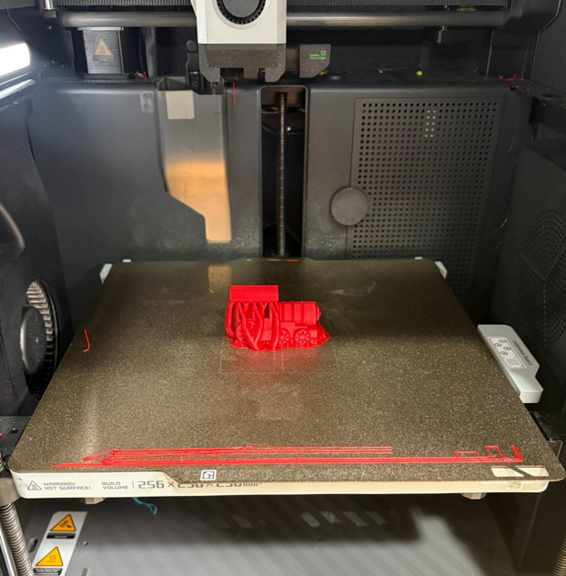 First STL print of the train